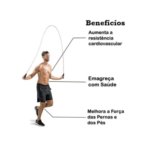 Corda De Pular Esportiva Crossfit Com Contador Rolamento 2,60m- Equipamentos para Muaythai