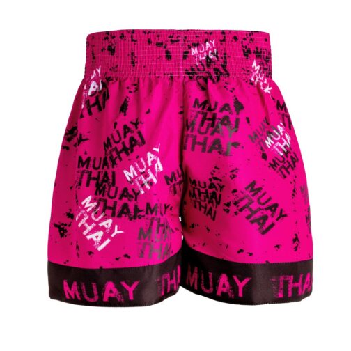 Short MUAI THAY - Fheras Grafite rosa- Equipamentos para Muaythai