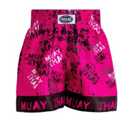 Short MUAI THAY - Fheras Grafite rosa- Equipamentos para Muaythai