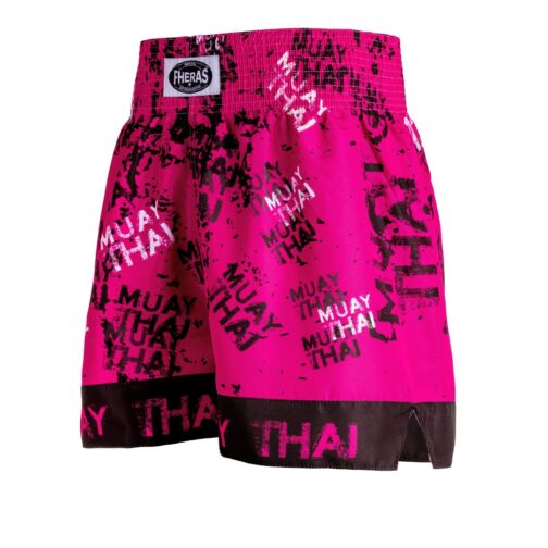 Short MUAI THAY - Fheras Grafite rosa- Equipamentos para Muaythai