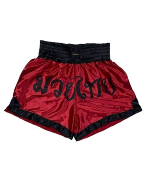 Shorts Muaythai One Sport Vermelho-Murrugashop
