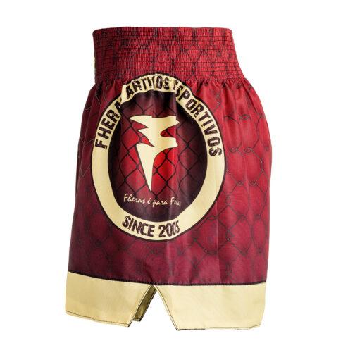 Short MMA Muaythai - BordôDourado - Fheras- Equipamentos para muaythai