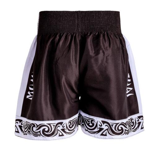 Short Muaythai - Bicolor Preto Branco - Fheras - Equipamentos para Muay Thai