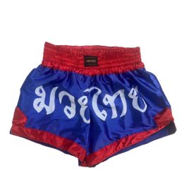 Short Muay Thai - Vermelho e Azul - One Sport