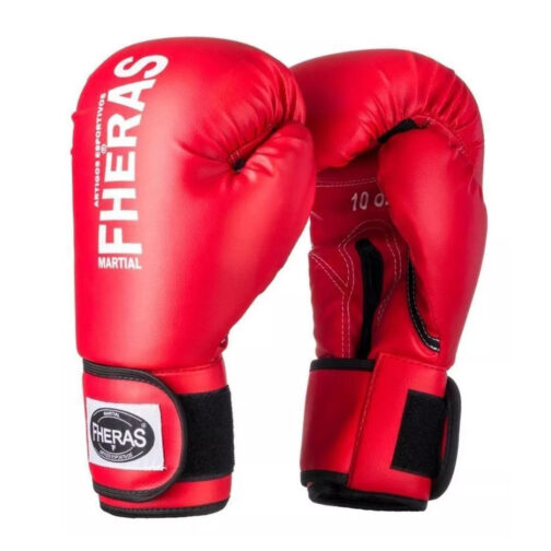 Luvas para Boxe e Muaythai - Tradicional - Vermelha - Fheras-acessórios de Muaythai