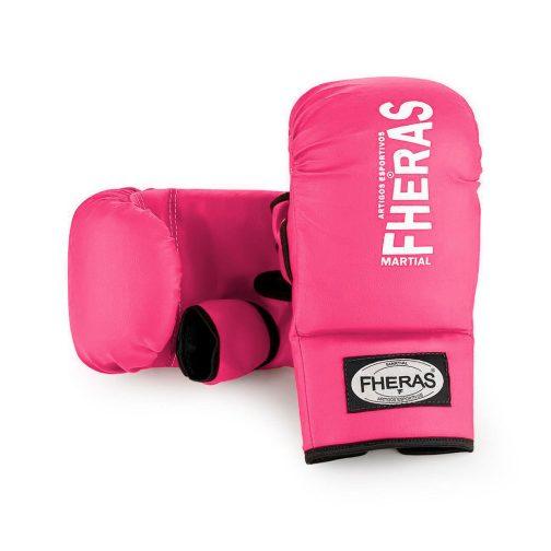 Luva Bate Saco Simples Rosa - Acessórios para Muaythai