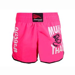 short muaythai feminino pink - equipamentos para muay thai