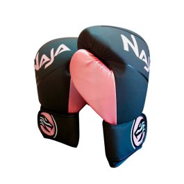 luva naja preta com rosa - acessórios para muay thai
