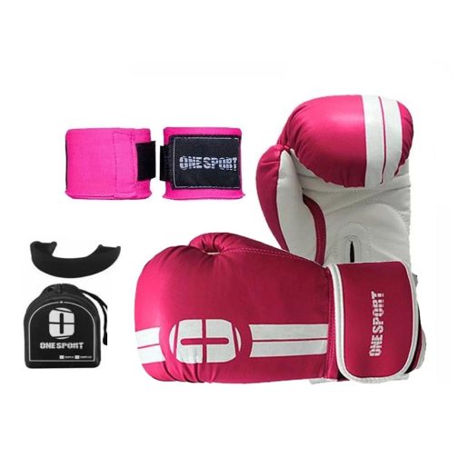 Kit Boxe Muay Thai -  Luva + Bandagem + Bucal - Cores - One Sport - Image 3