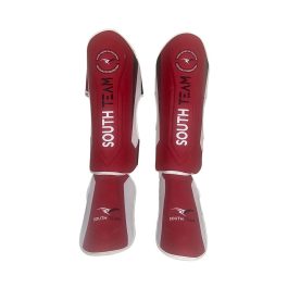 Protetor de Canela / Caneleira ? Vermelho com Branco ? South Team