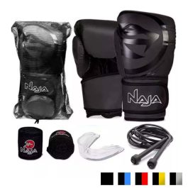 Kit Muaythai Boxe - Black Line - Cores - Naja