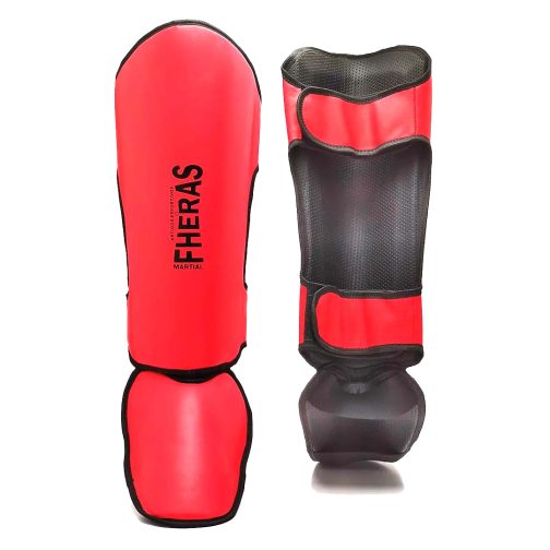 Protetor de Canela / Caneleira – Gladiador Vermelha – Fheras - Imagem 2